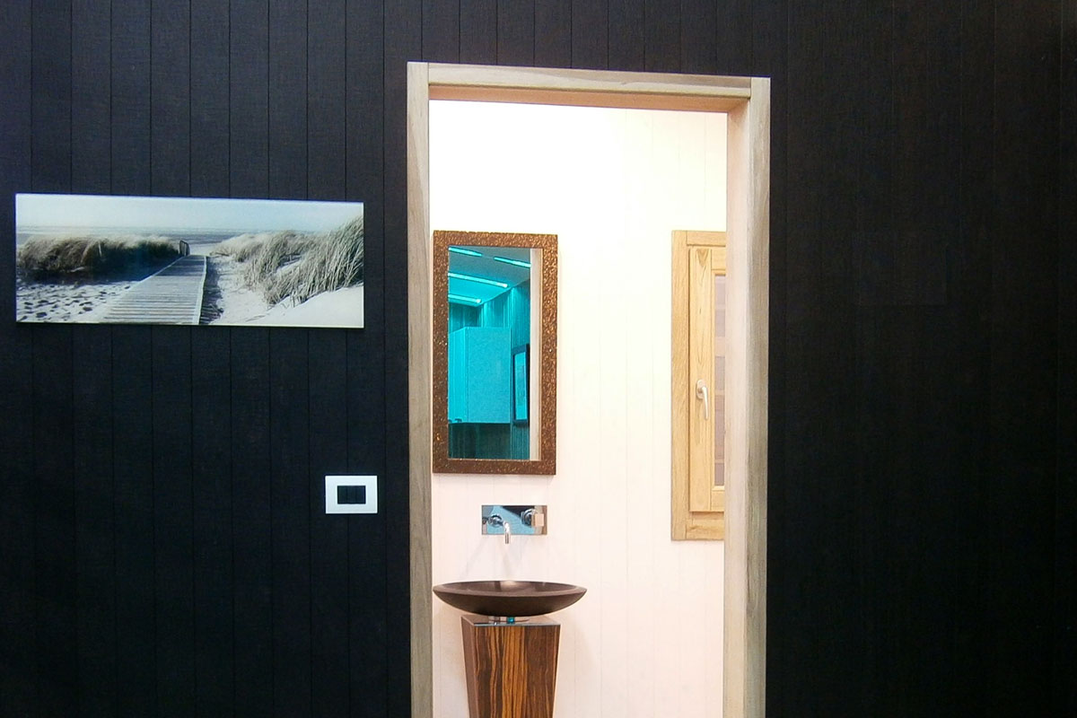 Rivestimenti in legno per abitazioni, case perlinato colorato